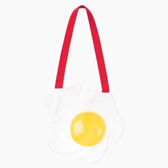 NWT Lisa Says Gah x Tyler McGillivary Frankie Tote Bag Novelty Fried Egg - Picture 2 of 5